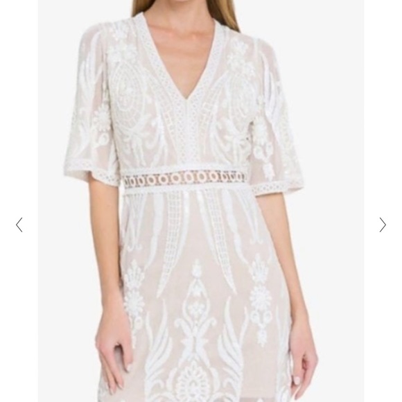 Endless Rose Dresses & Skirts - Revolve Endless Rose white sequin dress